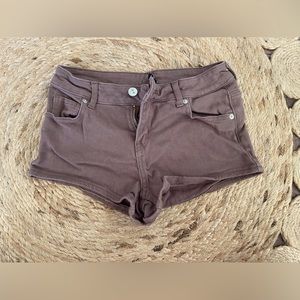 H&M Brown Low Rise Shorts